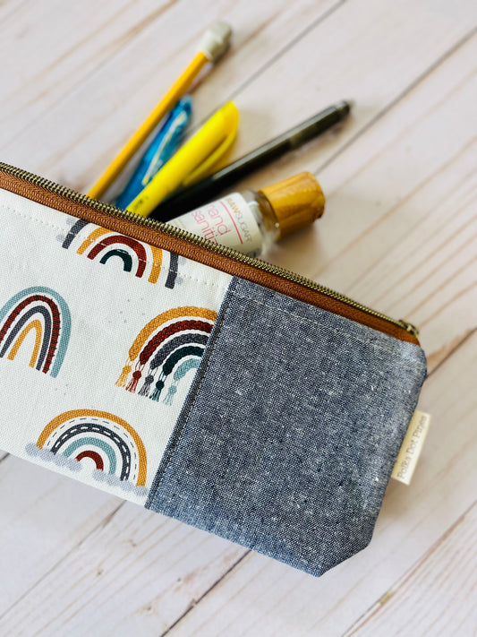 Macrame Rainbow Pencil Pouch
