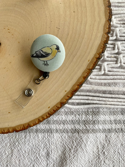 Goldfinch Badge Reel