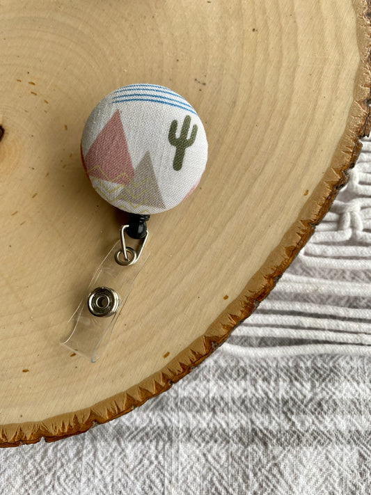 Desert Scene Retractable Badge Reel