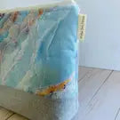 Crystal Marbling Large Zippered Pouch