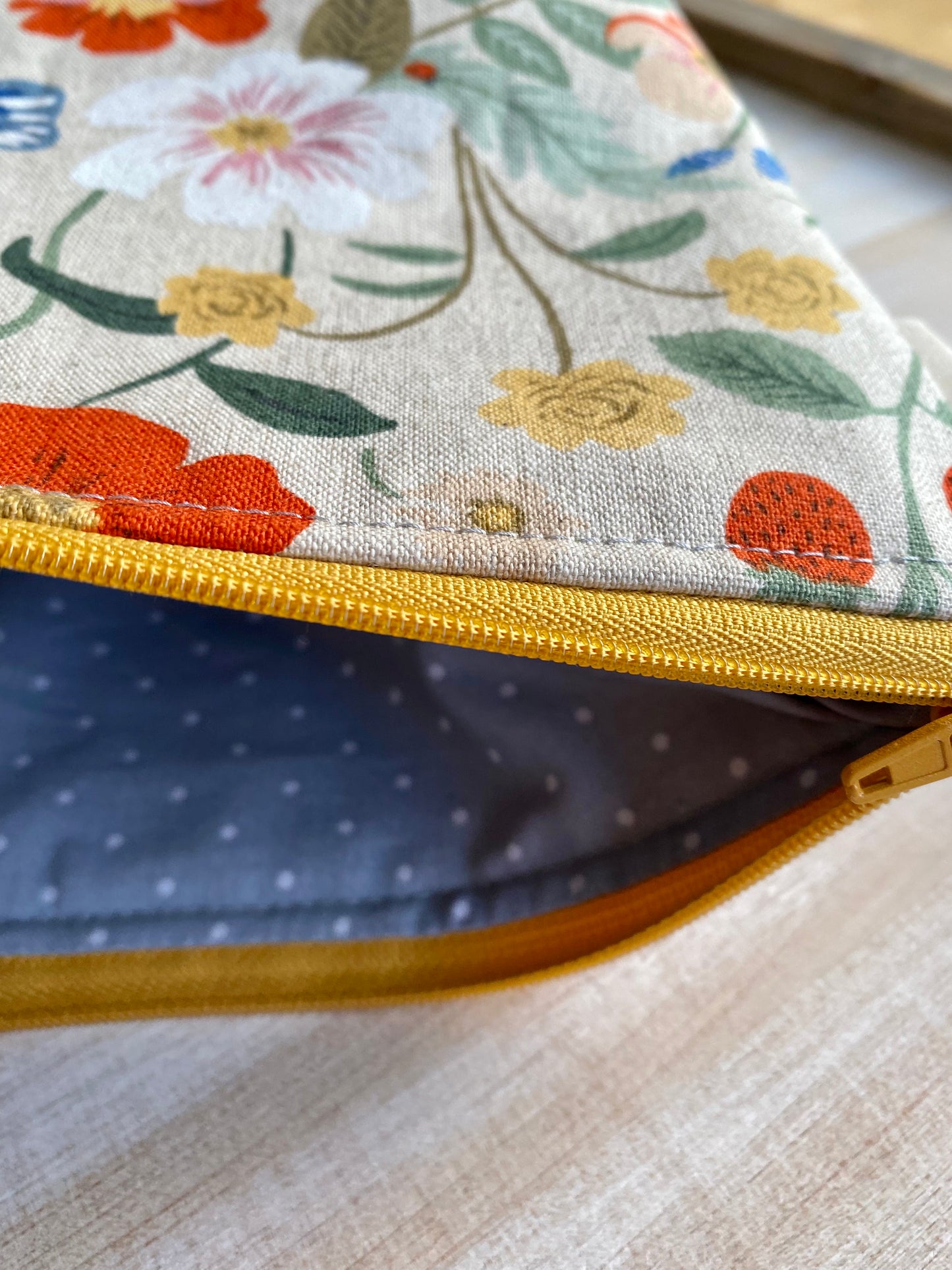 Blooming Flowers Cosmetic Bag