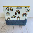 Macrame Rainbow Large Zippered Pouch