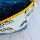 Macrame Rainbow Large Zippered Pouch