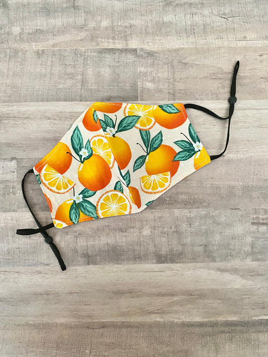 Orange Blossom Adjustable Mask