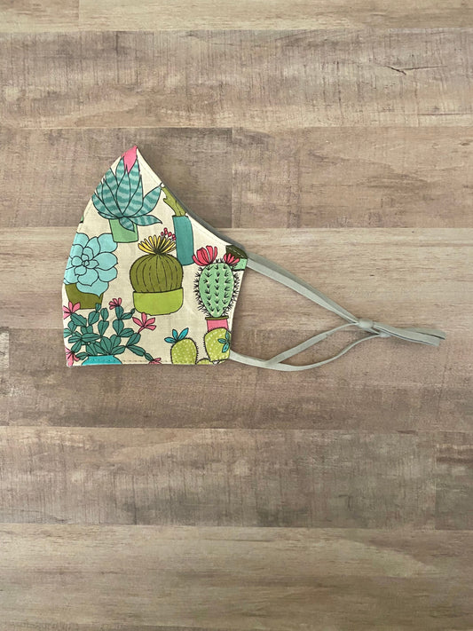 Succulents and Cacti Adjustable Mask