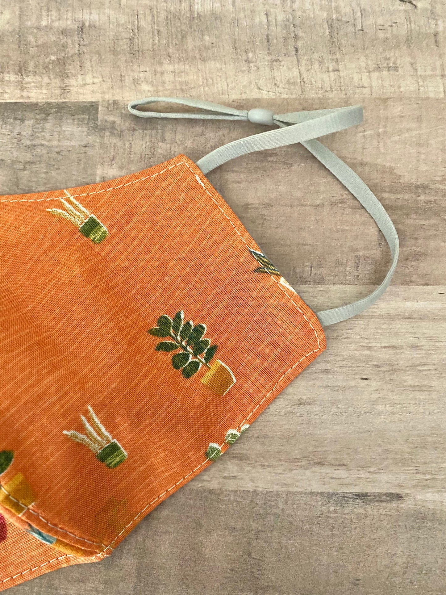 Terracotta Succulents Adjustable Mask