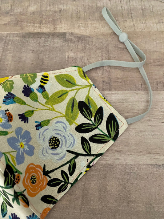 Multicolor Floral Adjustable Mask