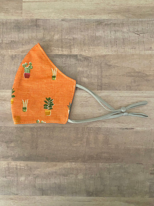 Terracotta Succulents Adjustable Mask
