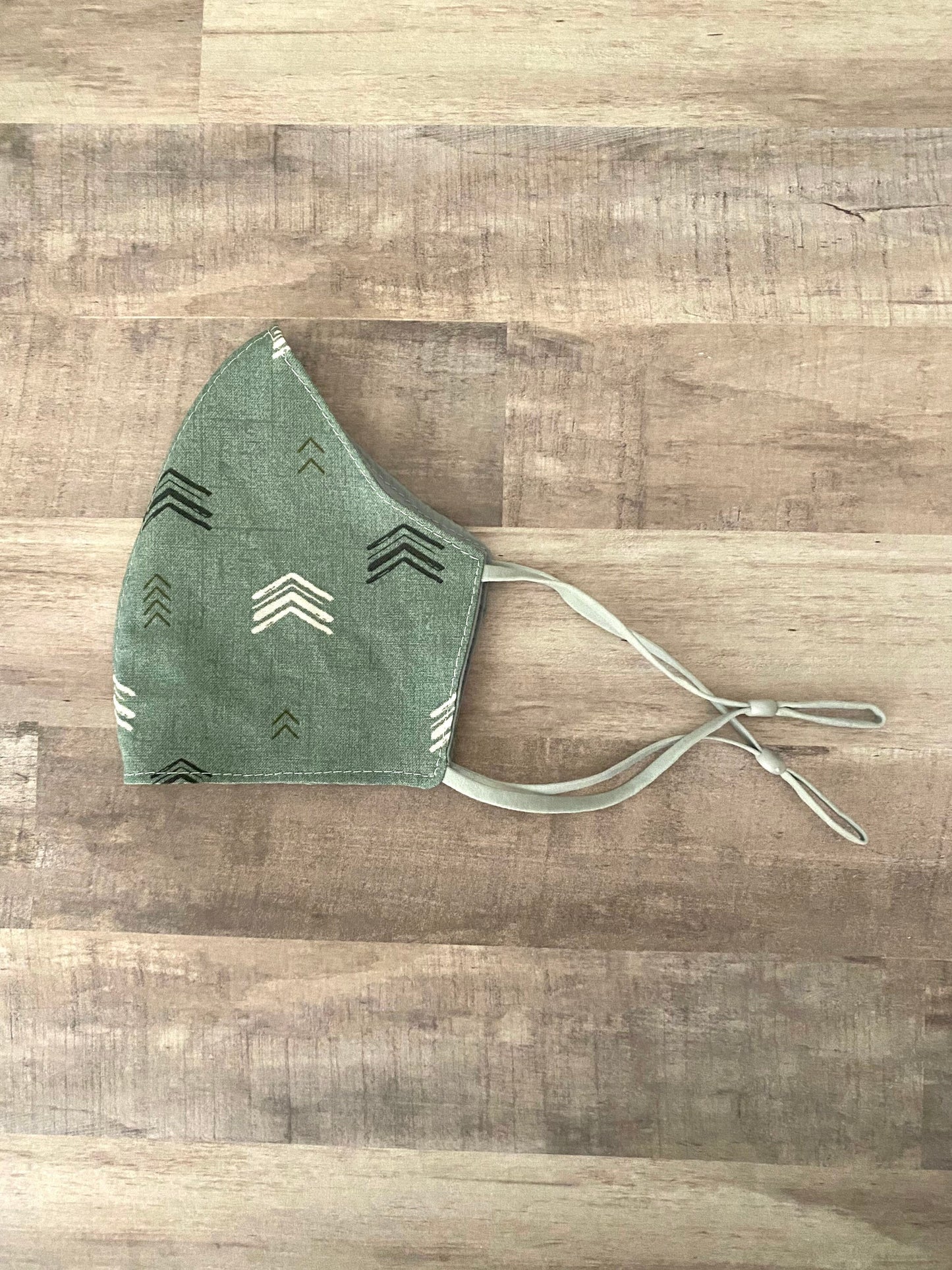 Green Motif Adjustable Mask