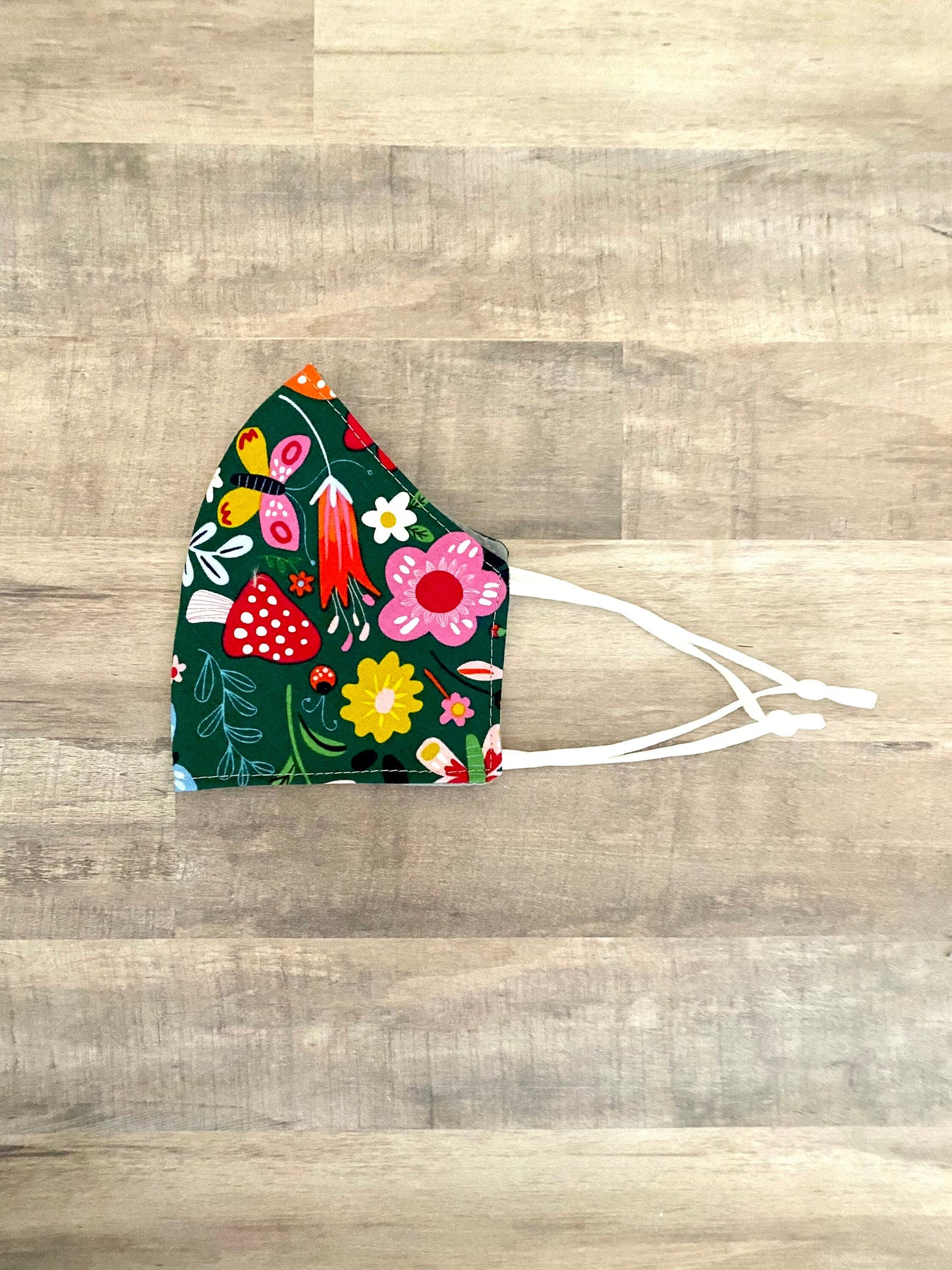 Happy Toadstools Adjustable Mask