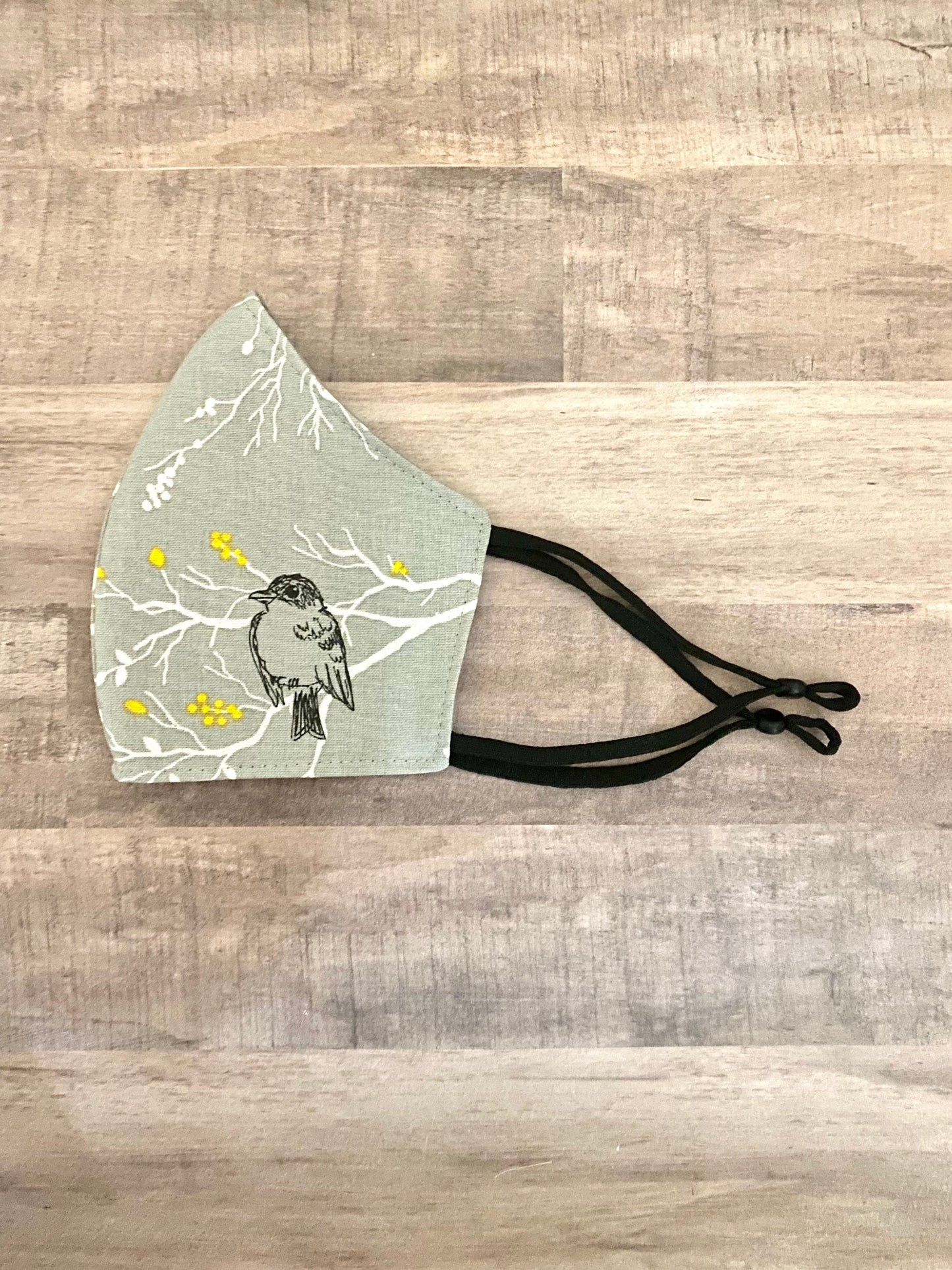 Gray Bird Adjustable Mask