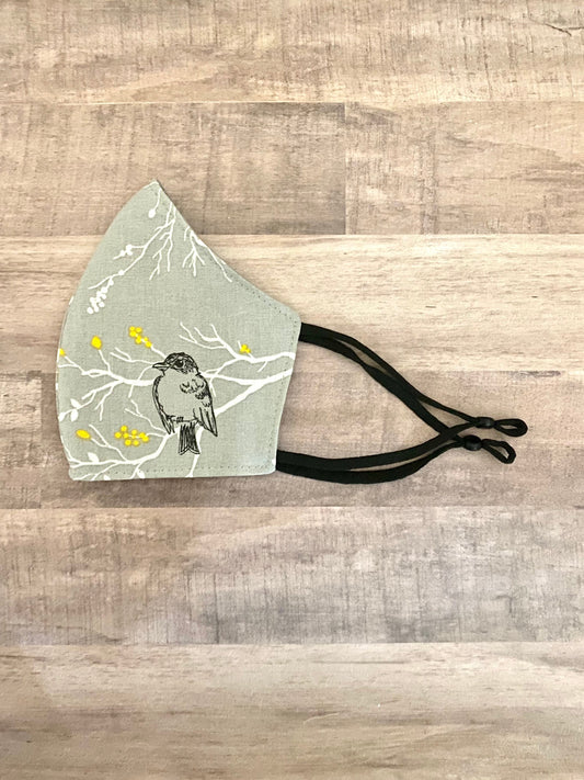Gray Bird Adjustable Mask