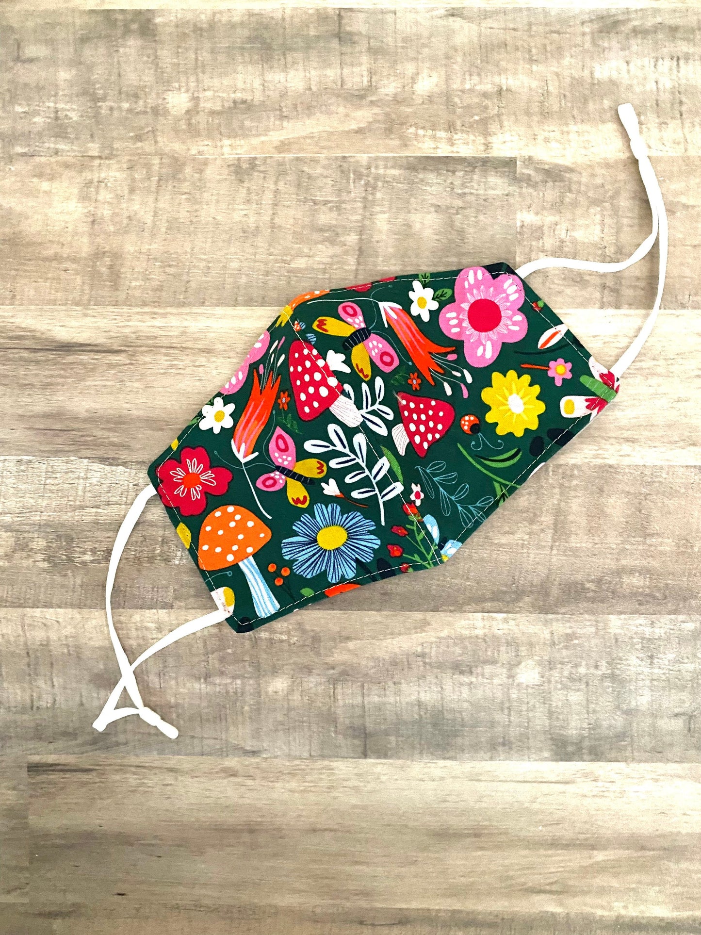 Happy Toadstools Adjustable Mask