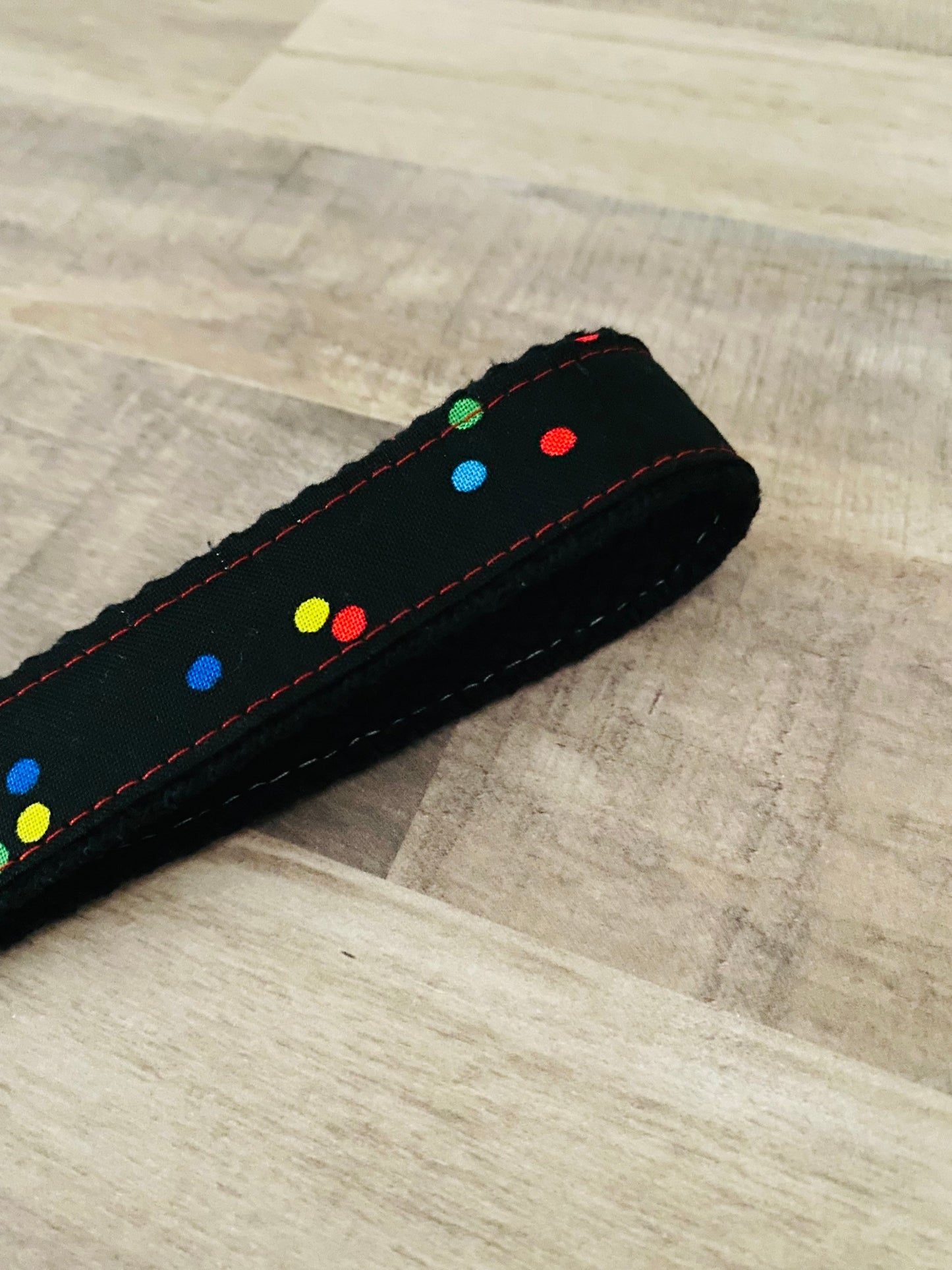 Multicolored Polka Dot Key Fob