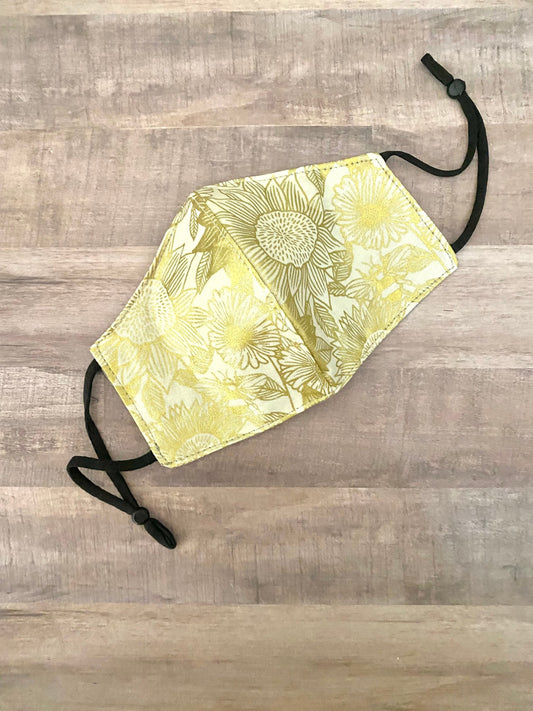 Golden Sunflower Adjustable Mask