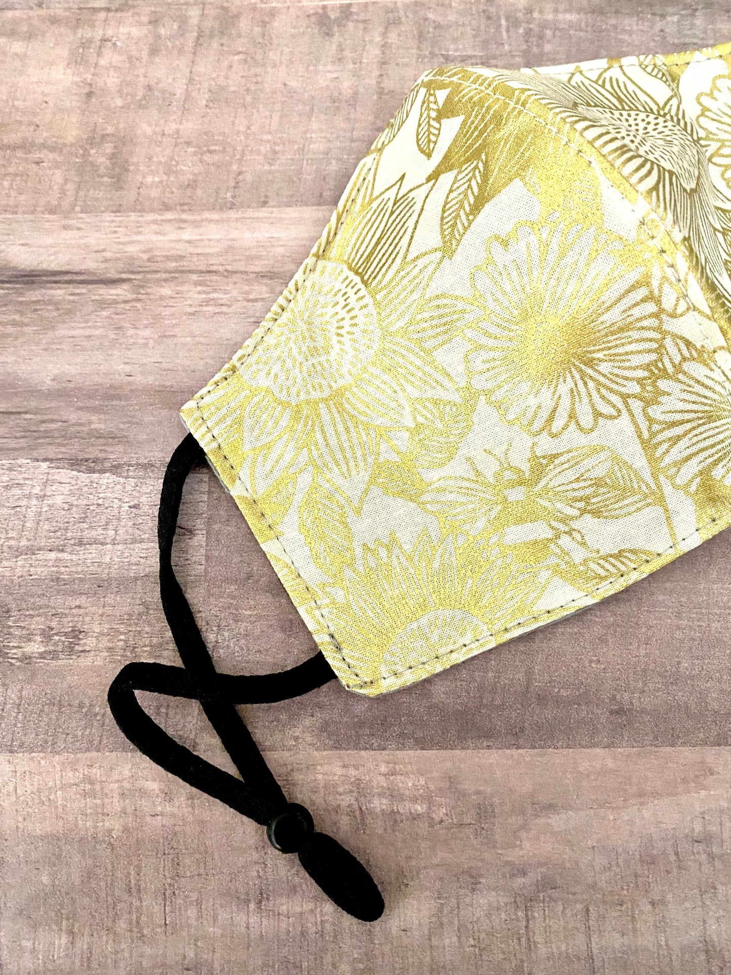 Golden Sunflower Adjustable Mask