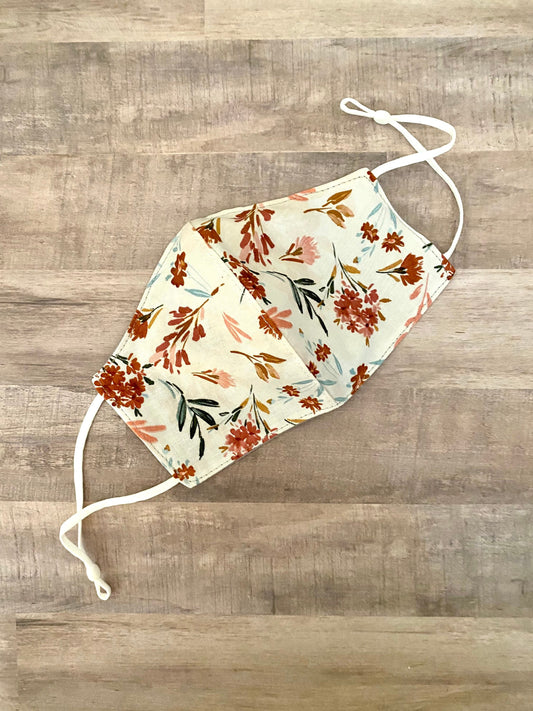 Autumn Floral Adjustable Mask