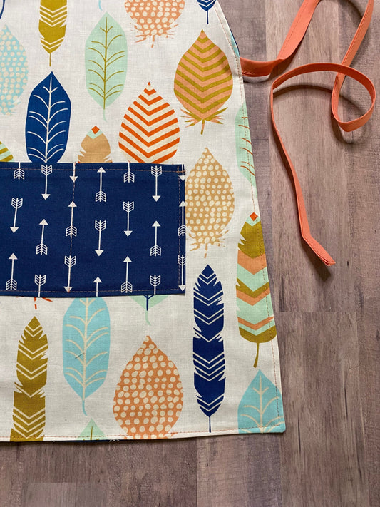 Feathers and Arrows Child Apron
