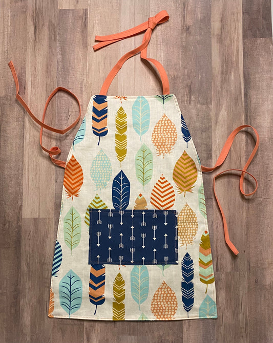 Feathers and Arrows Child Apron