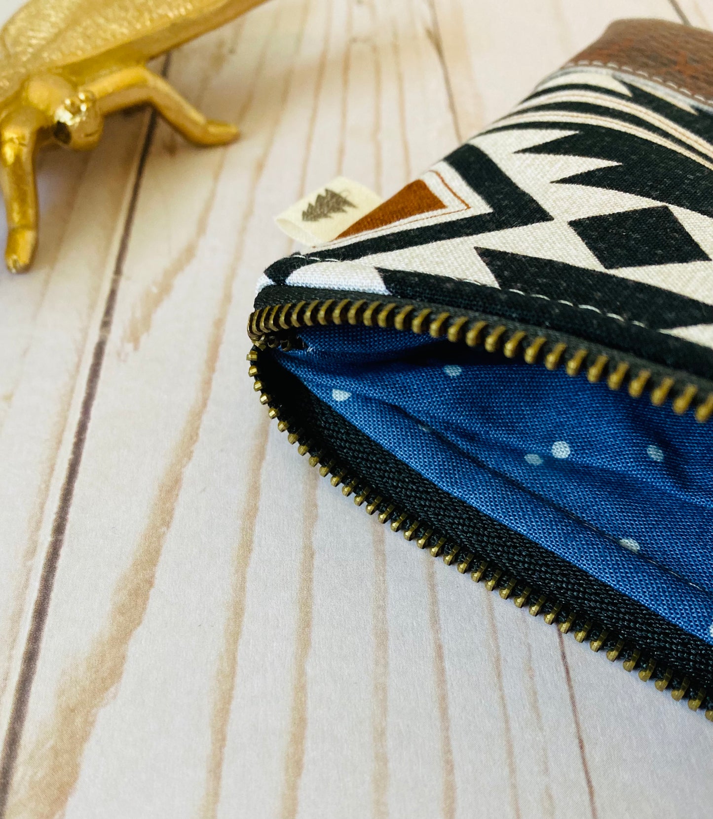Black Geometric Wallet