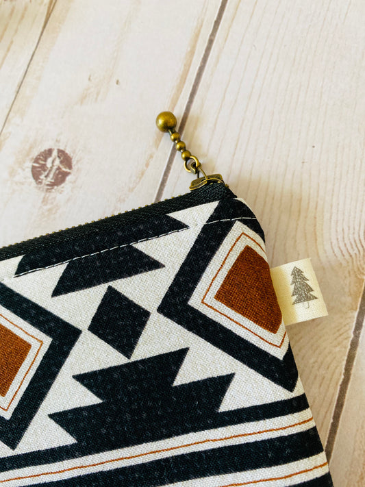 Black Geometric Wallet