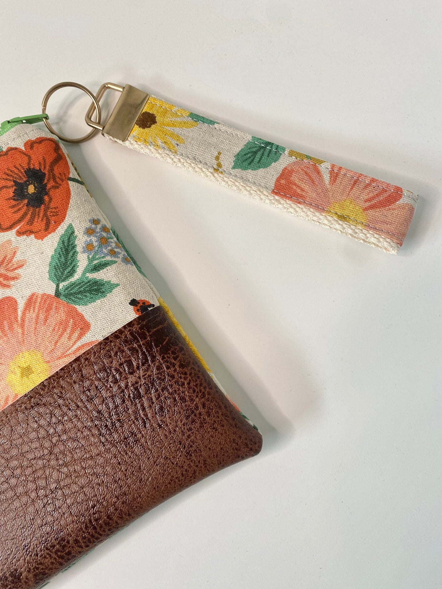 Summer Meadows Canvas Wristlet