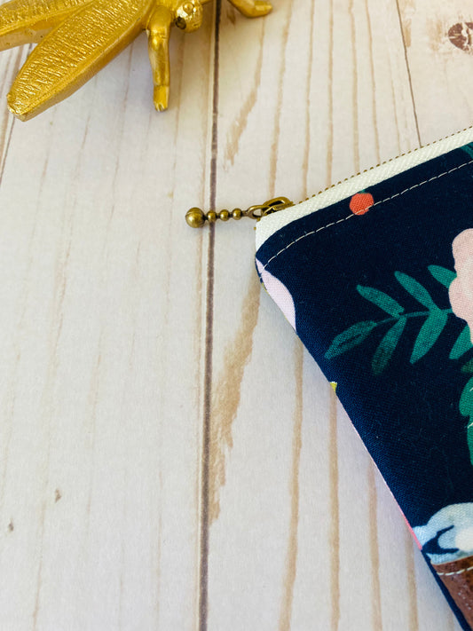 Blue Floral Wallet