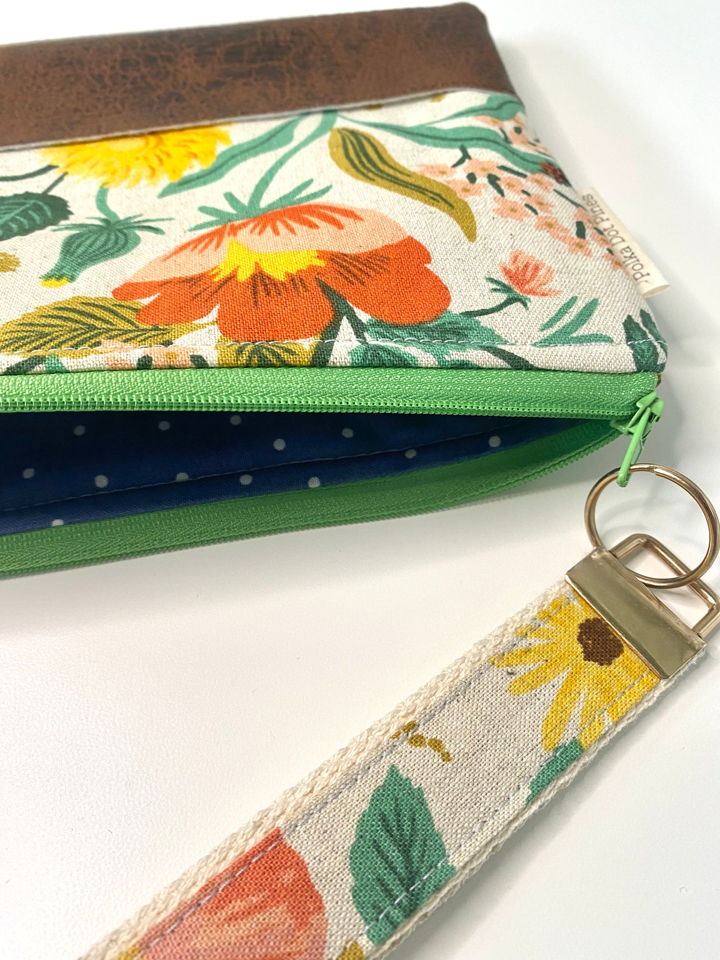 Summer Meadows Canvas Wristlet