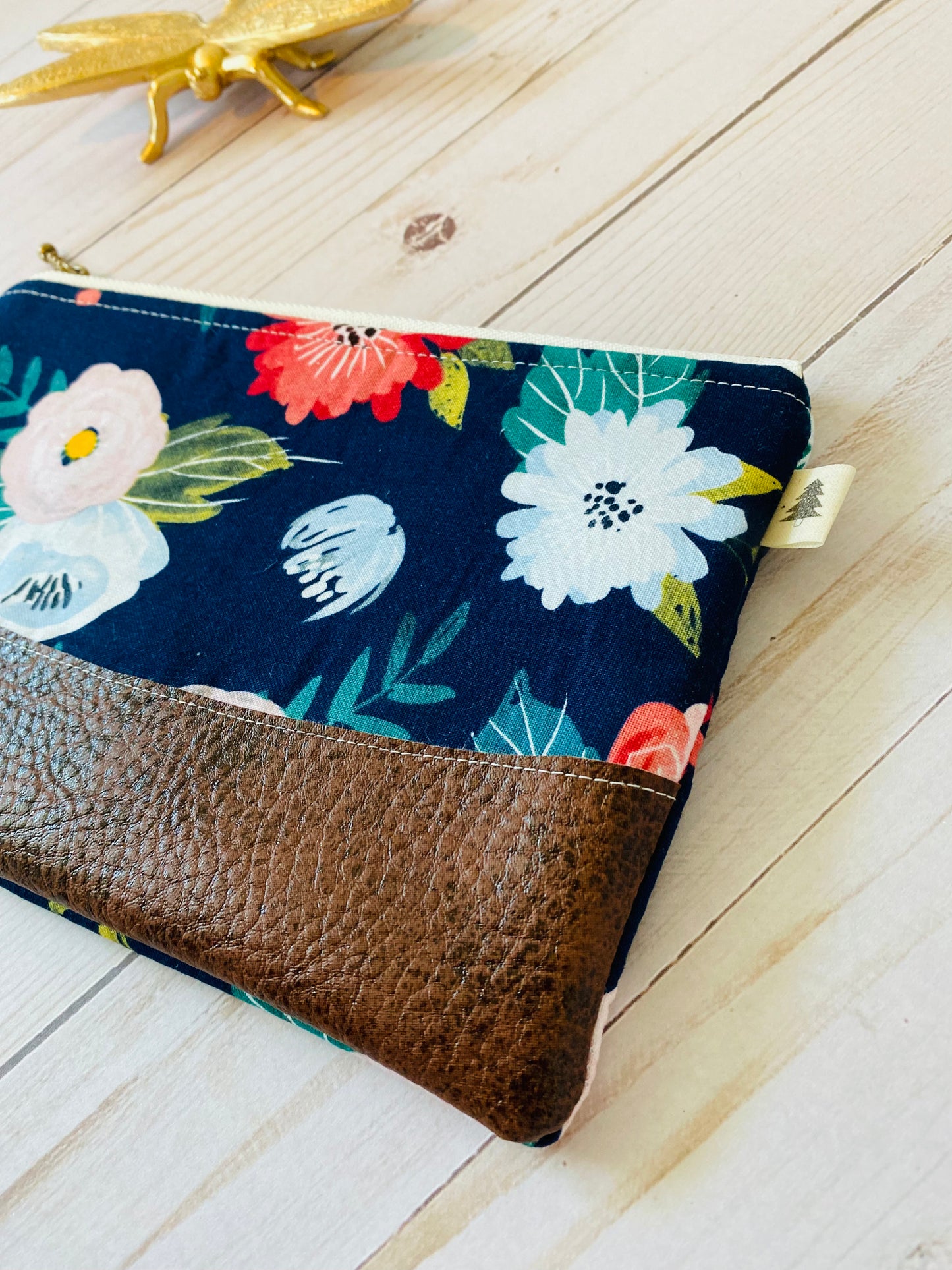 Blue Floral Wallet