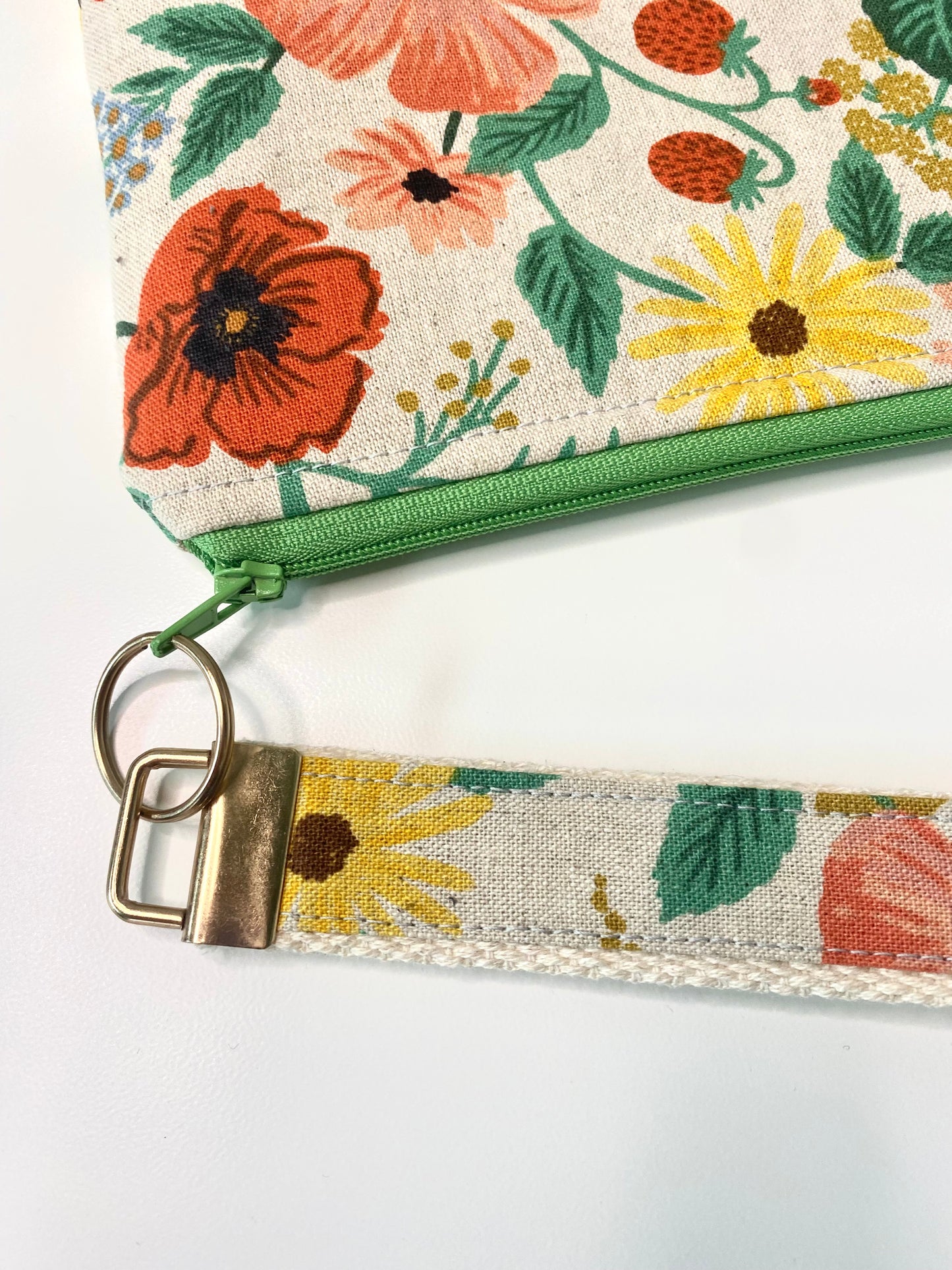 Summer Meadows Canvas Wristlet