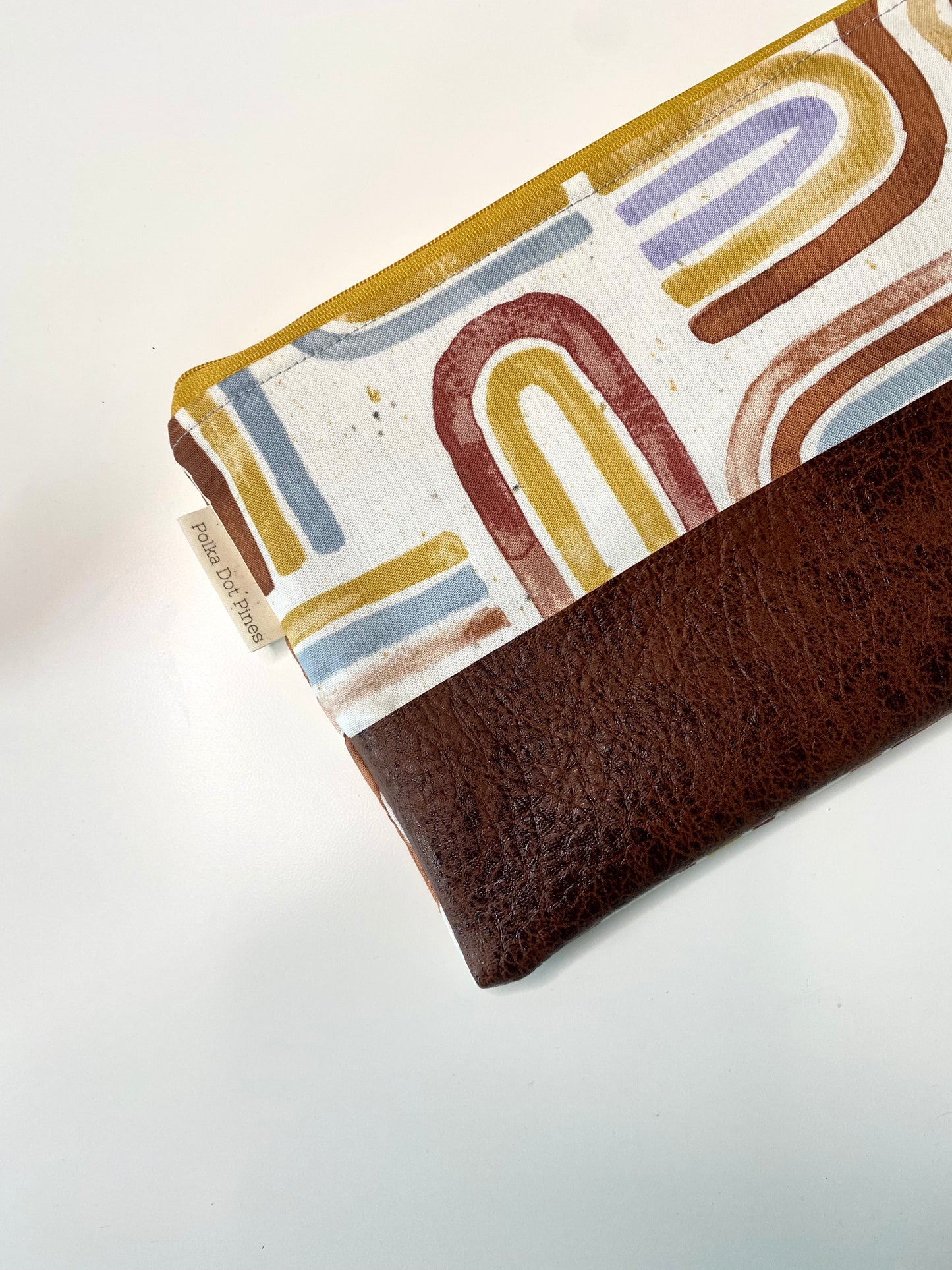 Abstract Boho Rainbow Wristlet