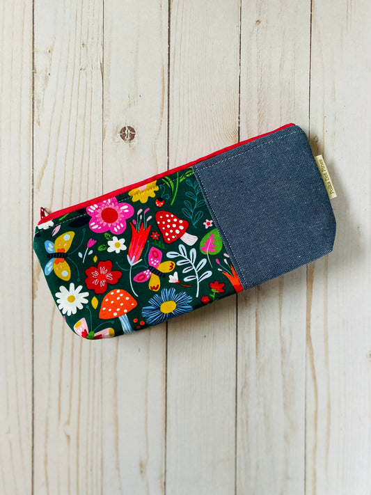 Butterfly Garden Pencil Pouch
