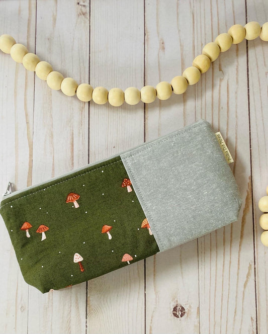 Green Toadstool Pencil Pouch
