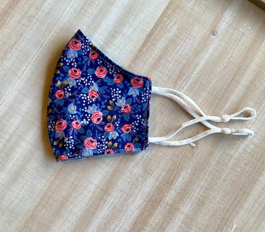 Jewel Floral Adjustable Mask