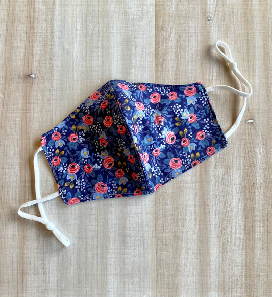 Jewel Floral Adjustable Mask