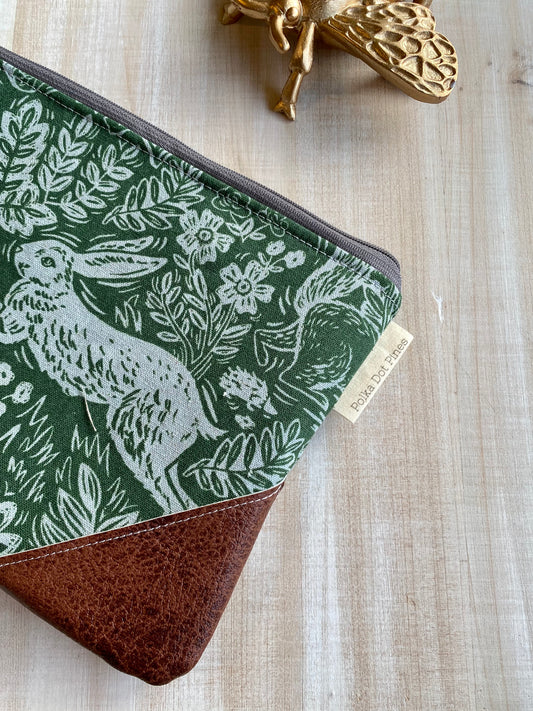 Spring Rabbits Wristlet Bag