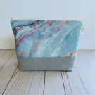 Crystal Marbling Large Zippered Pouch