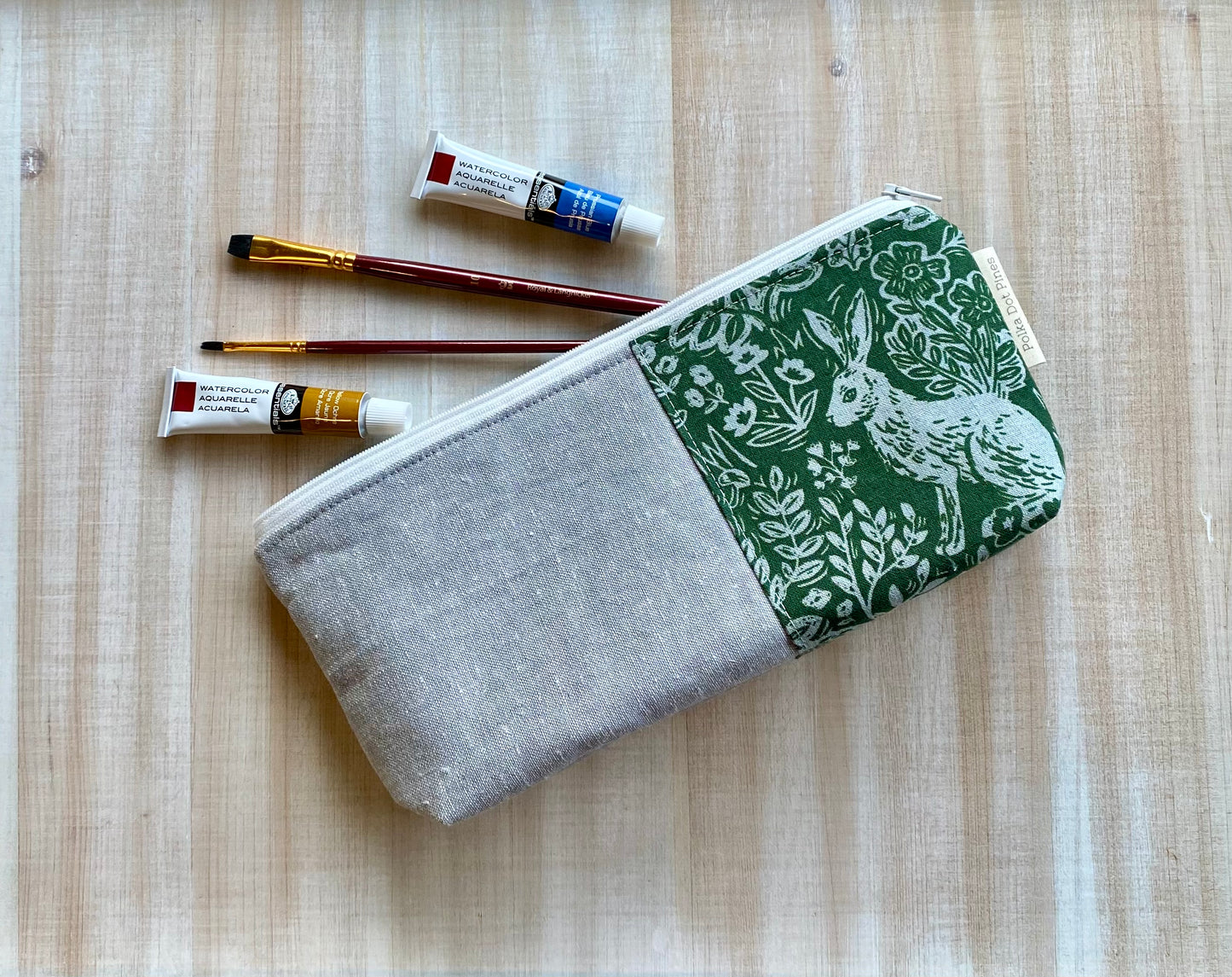 Spring Rabbits Pencil Pouch
