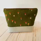 Forest Mushroom Zippered Pouch