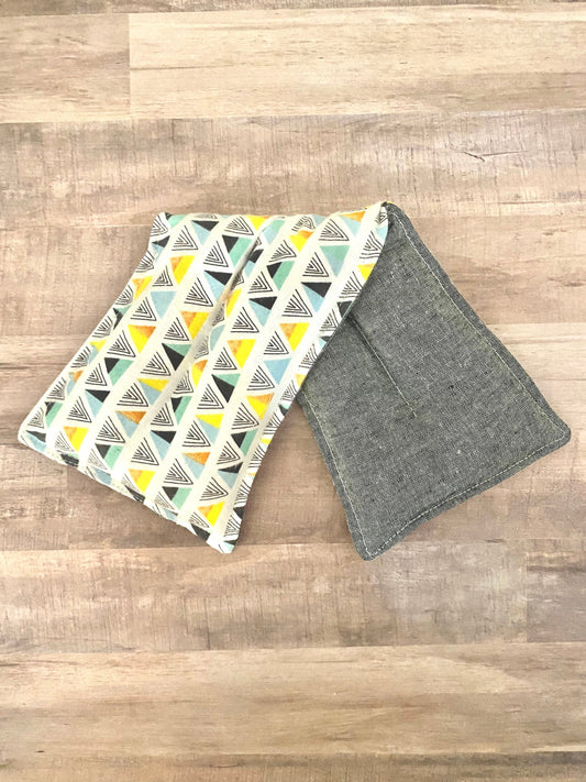 Geometric Triangles Soothing Rice Pack