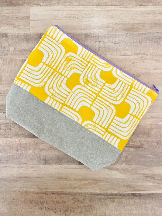 Sunny Geometric Cosmetic Bag