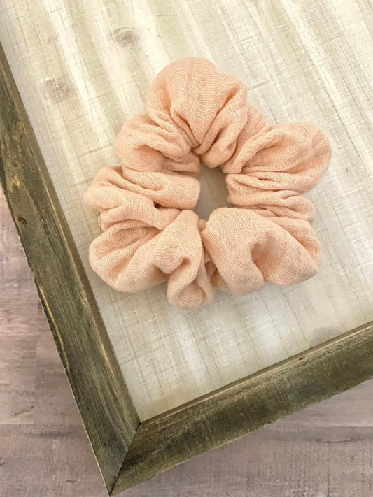 Pink Muslin Hair Tie