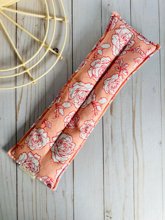 Pink Floral Microwaveable Rice and Lavender Pack